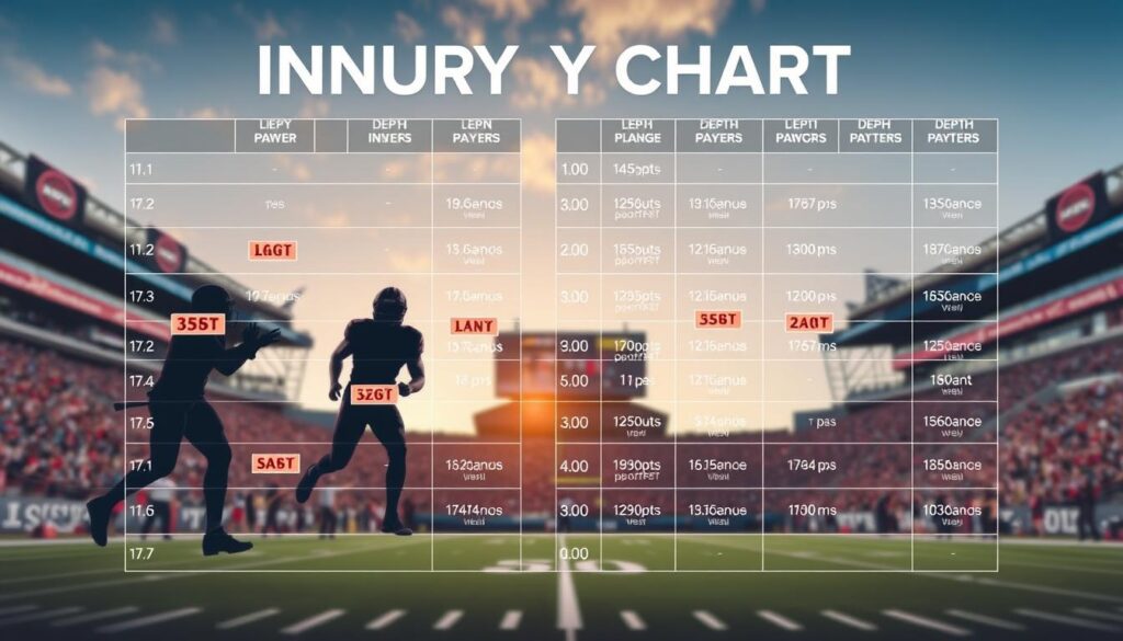 NFL roster injuries depth chart movement