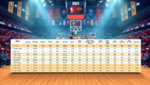 basketball roster by season